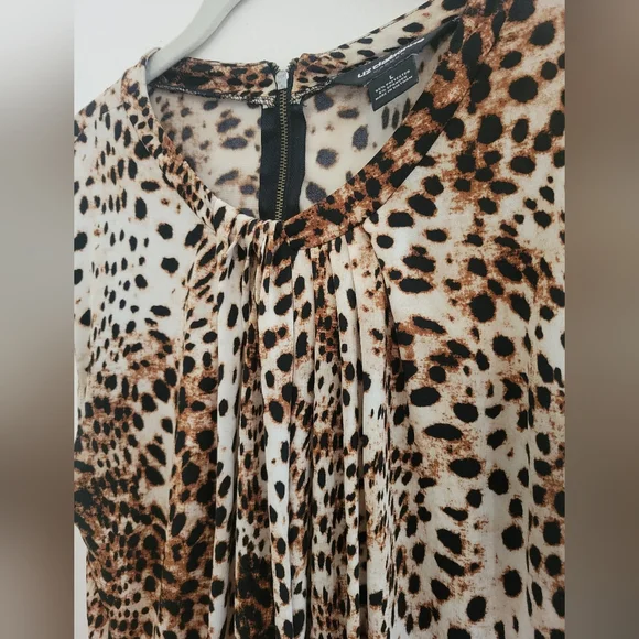 Liz Claiborne Leopard Print Women's Top - Picture 3 of 4